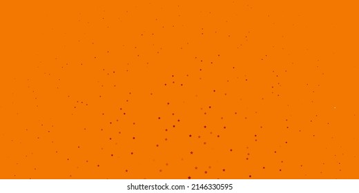 Dark Orange vector background with colorful stars. Decorative illustration with stars on abstract template. Pattern for new year ad, booklets.