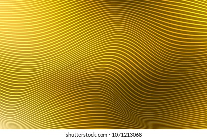 Dark Orange vector background with curved lines. A completely new color illustration in a vague style. The polygonal design for your web site.
