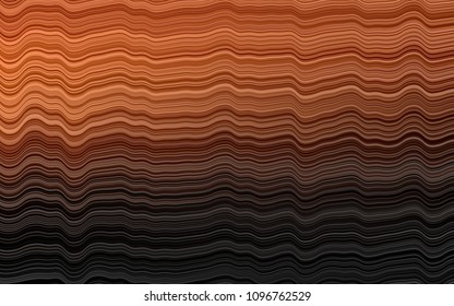 Dark Orange vector background with curved circles. Brand-new colored illustration in marble style with gradient. Marble style for your business design.