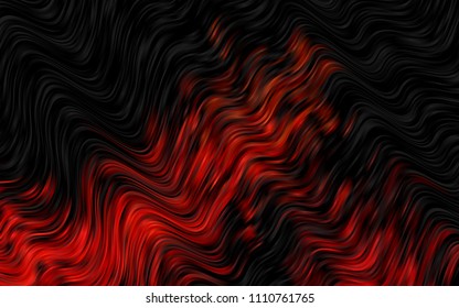 Dark Orange vector background with curved circles. A sample with blurred bubble shapes. A new texture for your  ad, booklets, leaflets.