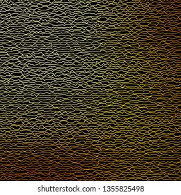 Dark Orange vector background with curved lines. Illustration in abstract style with gradient curved.  Pattern for busines booklets, leaflets