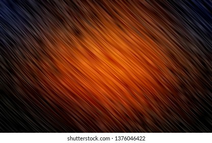Dark Orange vector background with curved circles. A completely new color illustration in marble style. Pattern for your business design.