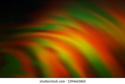 Dark Orange vector background with curved lines. A completely new colorful illustration in simple style. Elegant pattern for a brand book.