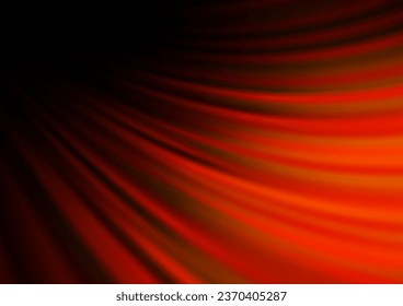 Dark Orange vector background with curved circles. A sample with blurred bubble shapes. A completely new template for your business design.