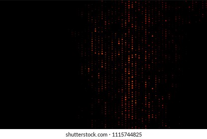 Dark Orange vector  background with dots. Beautiful colored illustration with blurred circles in nature style. Pattern can be used as texture of water, rain drops.