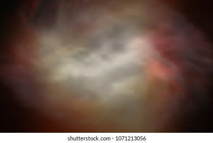 Dark Orange vector background with galaxy stars. Modern abstract illustration with Big Dipper stars. Pattern for astronomy websites.