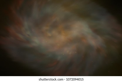 Dark Orange vector background with galaxy stars. Modern abstract illustration with Big Dipper stars. Pattern for astronomy websites.