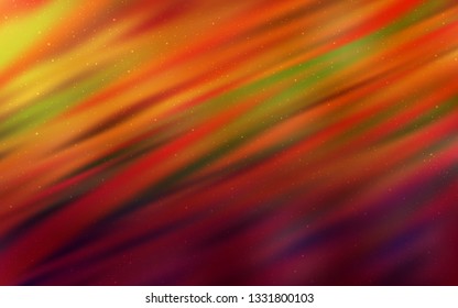 Dark Orange vector background with galaxy stars. Space stars on blurred abstract background with gradient. Pattern for astrology websites.