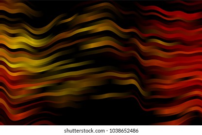 Dark Orange vector background with lamp shapes. A vague circumflex abstract illustration with gradient. A new texture for your  ad, booklets, leaflets.