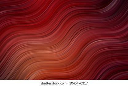Dark Orange vector background with lamp shapes. A sample with blurred bubble shapes. New composition for your brand book.