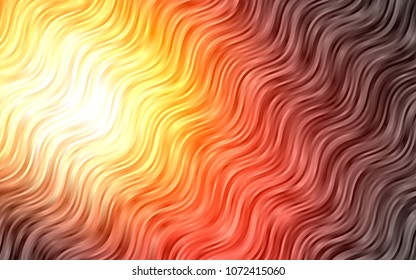 Dark Orange vector background with lamp shapes. An elegant bright illustration with gradient. The elegant pattern for brand book.