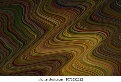Dark Orange vector background with lamp shapes. A sample with blurred bubble shapes. The elegant pattern for brand book.