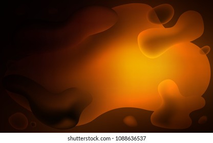 Dark Orange vector background with lamp shapes. Colorful illustration in abstract memphis style with gradient. A new texture for your  ad, booklets, leaflets.