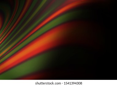 Dark Orange vector background with lamp shapes. Glitter abstract illustration with wry lines. A new texture for your  ad, booklets, leaflets.