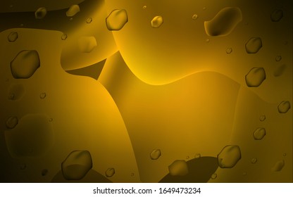 Dark Orange vector background with lamp shapes. Colorful illustration in abstract memphis style with gradient. The template for cell phone backgrounds.