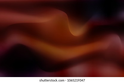 Dark Orange vector background with lava shapes. Creative geometric illustration in marble style with gradient. Pattern for your business design.