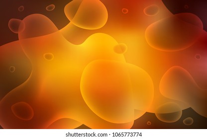 Dark Orange vector background with lava shapes. Geometric illustration in memphis style with gradient.  A new texture for your  ad, booklets, leaflets.