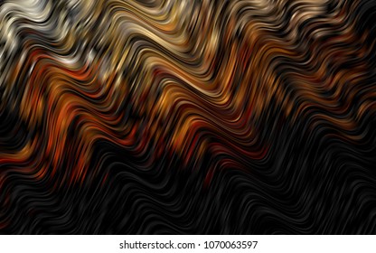 Dark Orange vector background with lava shapes. Brand-new colored illustration in marble style with gradient. Marble style for your business design.