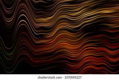 Dark Orange vector background with lava shapes. Shining crooked illustration in marble style. The template for cell phone backgrounds.