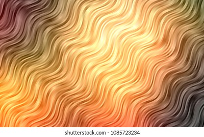 Dark Orange vector background with lava shapes. Shining crooked illustration in marble style. A completely new template for your business design.