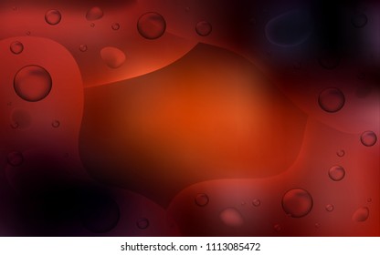 Dark Orange vector background with lava shapes. Modern gradient abstract illustration with bandy lines. The template for cell phone backgrounds.