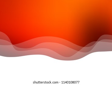 Dark Orange vector background with lava shapes. Shining illustration, which consist of blurred lines, circles. Brand new design for your ads, poster, banner.