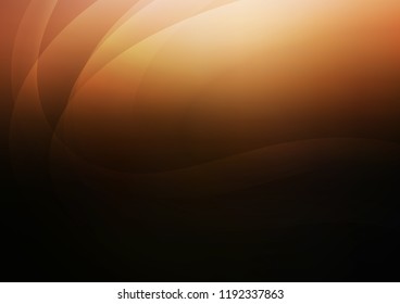 Dark Orange vector background with lava shapes. Shining illustration, which consist of blurred lines, circles. Marble style for your business design.