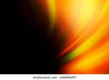 Dark Orange vector background with lava shapes. A completely new color illustration in marble style. Brand new design for your ads, poster, banner.