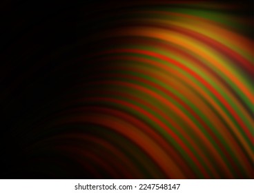 Dark Orange vector background with lava shapes. A sample with blurred bubble shapes. A new texture for your  ad, booklets, leaflets.