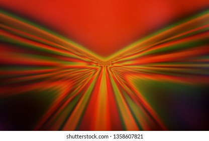 Dark Orange vector background with lines. A shining illustration, which consists of curved lines. Abstract design for your web site.