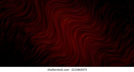 Dark Orange vector background with lines. Gradient illustration in simple style with bows. Pattern for commercials, ads.