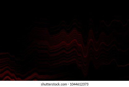 Dark Orange vector background with liquid shapes. A sample with blurred bubble shapes. A completely new template for your business design.