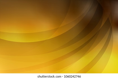 Dark Orange vector background with liquid shapes. A vague circumflex abstract illustration with gradient. Textured wave pattern for backgrounds.