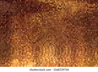 Dark Orange vector background in polygonal style. Illustration with set of colorful rectangles. Best design for your ad, poster, banner.
