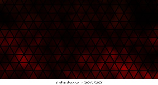 Fondo vectorial de color naranja oscuro con estilo poligonal. Ilustración de degradado abstracta con triángulos. Diseño para sus promociones.