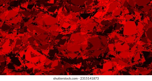 Dark Orange vector background with polygonal forms. Web material illustration with colorful abstract triangles. Pattern for wallpapers.