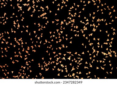 Fondo vector de naranja oscuro con estilo poligonal. Ilustración con un conjunto de triángulos coloridos. Diseño elegante para tapices.