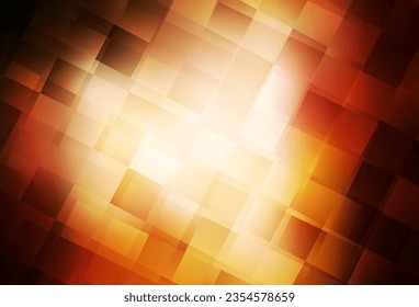 Fondo vector de naranja oscuro en estilo poligonal. Ilustración con un conjunto de rectángulos coloridos. La plantilla se puede utilizar como fondo.