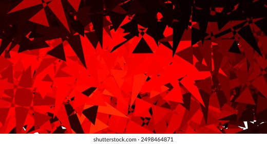 Dark Orange vector background with random forms. Illustration with colorful shapes in abstract style. Smart design for your business.