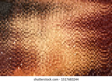 Dark Orange vector background with rectangles. Decorative design in abstract style with rectangles. Pattern for commercials.