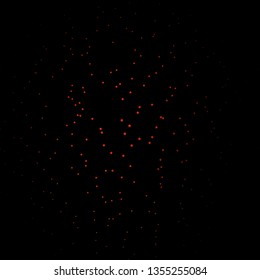 Dark Orange vector background with small and big stars. Blur decorative design in simple style with stars. Pattern for new year ad, booklets.