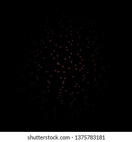 Dark Orange vector background with small and big stars. Colorful illustration in abstract style with gradient stars. Best design for your ad, poster, banner.