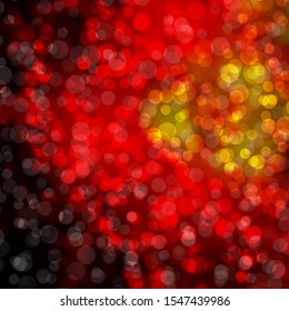 Dark Orange vector background with spots. Colorful illustration with gradient dots in nature style. New template for a brand book.