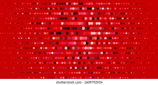 Dark Orange vector background with spots. Glitter abstract illustration with colorful drops. Pattern for business ads.