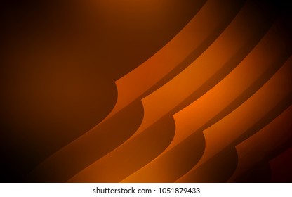 Dark Orange vector background with straight lines. Shining colored illustration with sharp stripes. Best design for your ad, poster, banner.