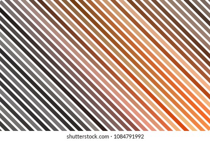 Dark Orange vector background with straight lines. Shining colored illustration with narrow lines. The template can be used as a background.