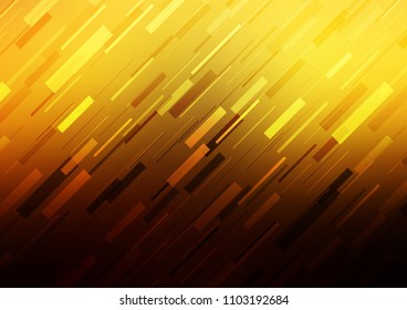 Dark Orange vector background with straight lines. Glitter abstract illustration with colored sticks. The pattern can be used as ads, poster, banner for commercial.
