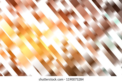 Dark Orange vector background with straight lines. Lines on blurred abstract background with gradient. Best design for your ad, poster, banner.