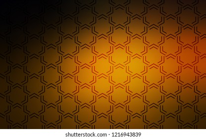 Dark Orange vector background with straight lines. Decorative shining illustration with lines on abstract template. The pattern for ad, booklets, leaflets.