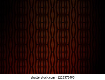 Dark Orange vector background with straight lines. Decorative shining illustration with lines on abstract template. The pattern can be used for websites.